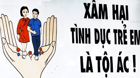 Panô về phòng chống xâm hại tình dục trẻ em