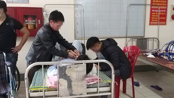 Em Trần X. Nh. đang được điều trị tại bệnh viện
