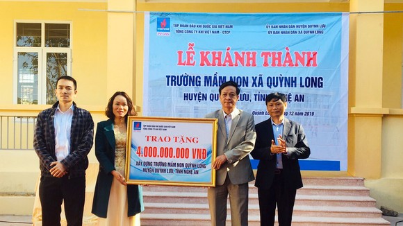 Lễ khánh thành công trình Trường Mầm non xã Quỳnh Long.