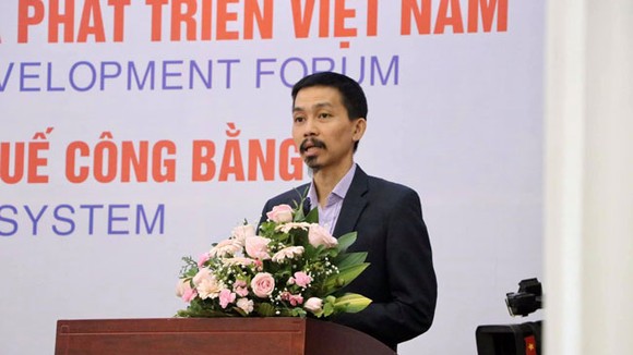 Ông Nguyễn Đức Thành, Viện trưởng VEPR, phát biểu tại Diễn đàn Tài khóa và Phát triển Việt Nam 2019.