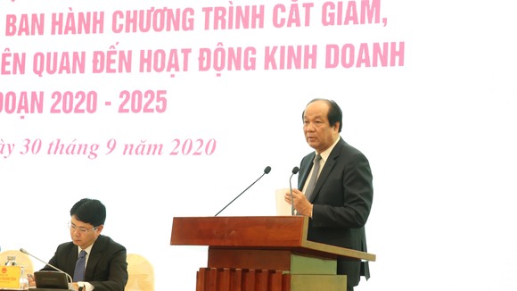 Bộ trưởng, Chủ nhiệm VPCP Mai Tiến Dũng phát biểu