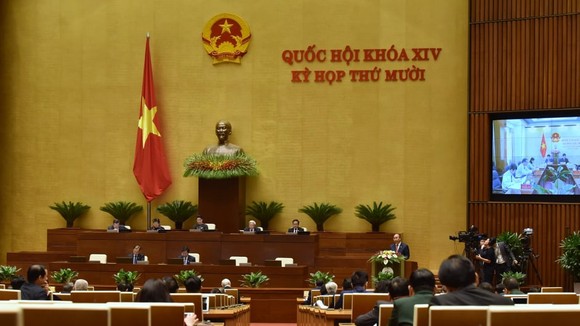 Quốc hội khóa XIV khai mạc trọng thể kỳ họp thứ 10, ảnh QUANG PHÚC