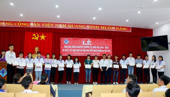 At the ceremony