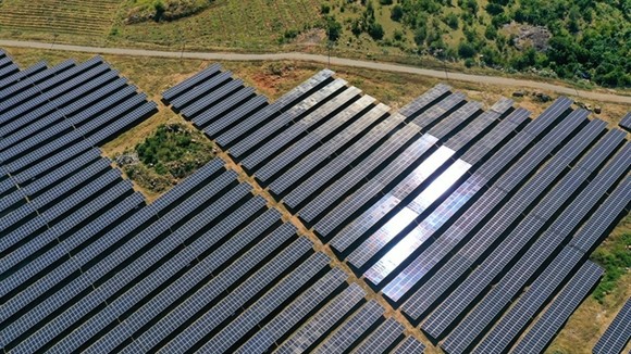 A solar energy project in Ninh Son District, southern Ninh Thuan Province which was put into operation last year VNA/VNS Photo
