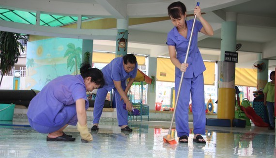 Schools must carry out hygiene activities (Photo: SGGP)