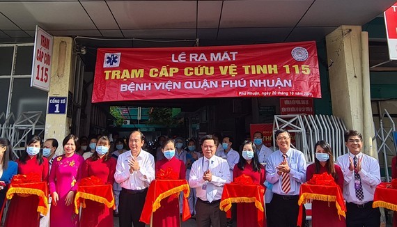 The new satellite medical 115 emergency center is inaugurated yesterday (Photo: SGGP)