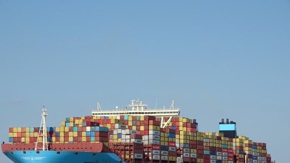 Margrethe Maersk, one of the world’s largest container ships, is set to arrive at Cai Mep International Terminal (CMIT) in the southern province of Ba Ria-Vung Tau on October 26 (Photo: vesselfinder.com)