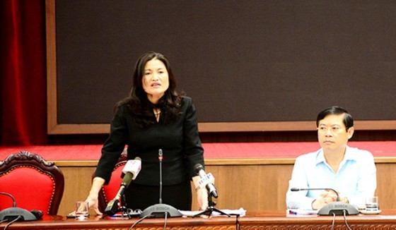 Deputy director of the Center for Disease Control La Thi Lan at the press brief (Photo: SGGP)
