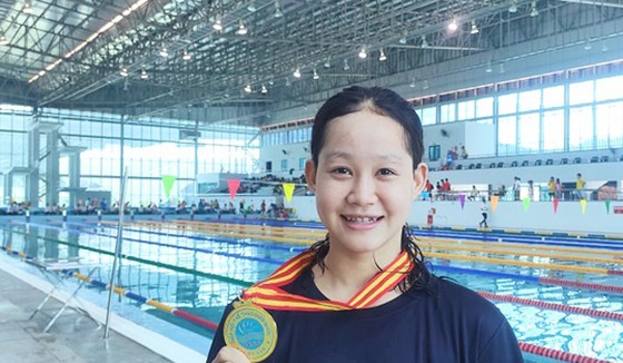 The 14-year old swimmer Vo Thi My Tien