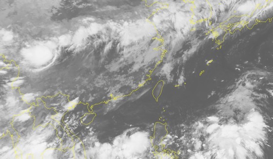 Satellite map for the low-pressure zone