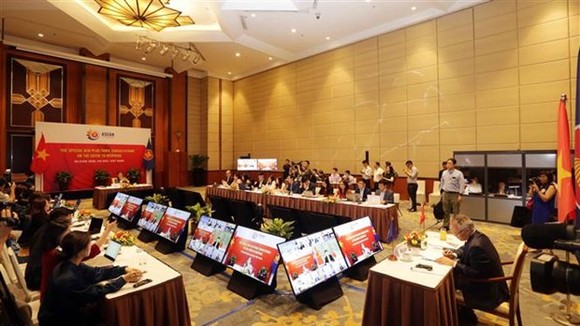 At the virtual Special ASEAN Economic Minister (AEM) Plus Three consultations on June 4 (Photo: VNA)