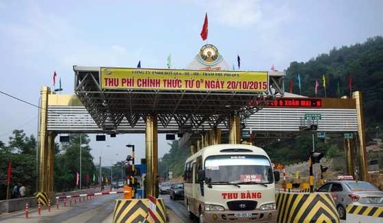 A highway toll station put out of service after backlash from locals