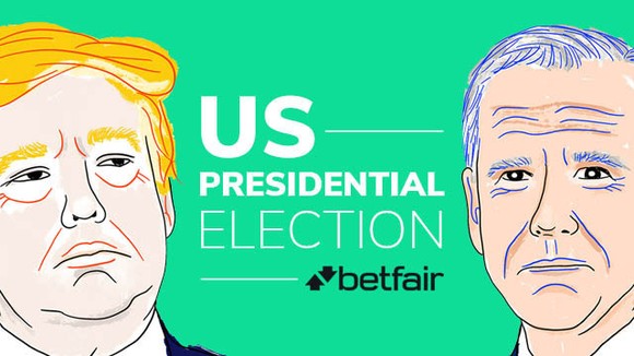 Betfair hiện là sàn giao dịch của Anh tổ chức cá cược kết quả bầu cử tổng thống Mỹ vào ngày 3/11 sắp tới. Nguồn ảnh: oddschecker.com