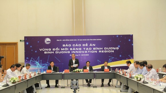 Toàn cảnh Hội nghị báo cáo Đề án “Vùng đổi mới sáng tạo Bình Dương – Binh Duong Innovation Region”