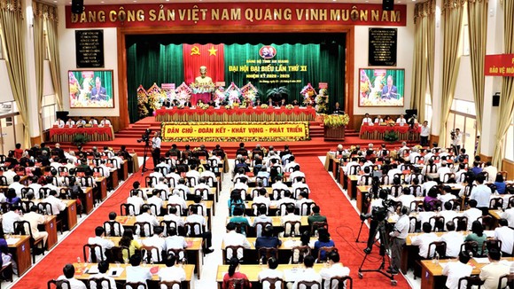 Quang cảnh đại hội Đảng bộ tỉnh An Giang