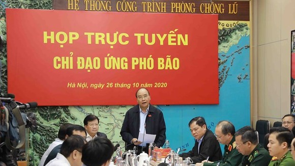 Thủ tướng Chính phủ Nguyễn Xuân Phúc phát biểu chỉ đạo. (Ảnh: Vũ Sinh/TTXVN)