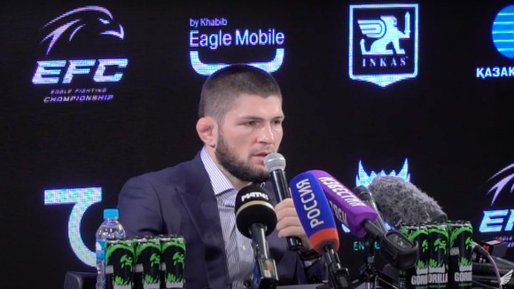 Khabib họp báo giớ thiệu về "Đế chế" EFC của anh