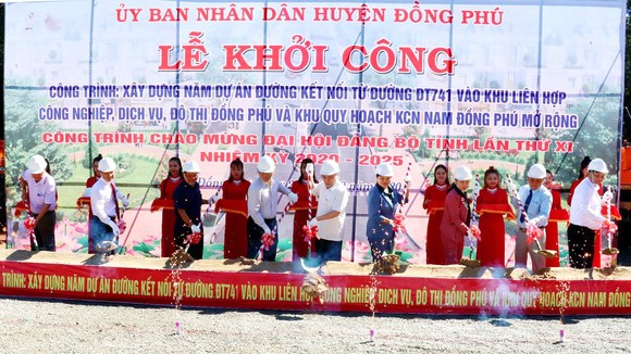 Lễ khởi công 5 dự án đường kết nối vào các khu công nghiệp