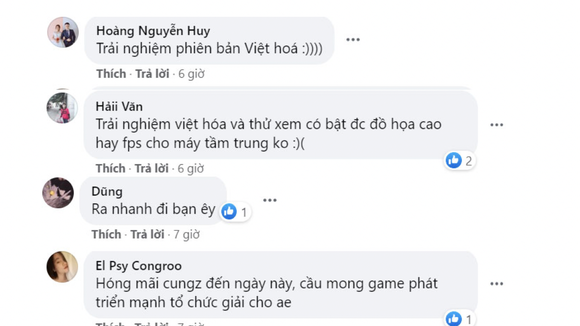 Các game thủ mong chờ Call of Duty: Mobile VN