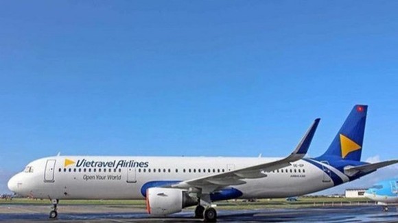 The A321CEO that is the first plane of Vietravel Airlines (Photo: tuoitre.vn)