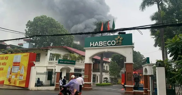 Cháy Nhà máy Bia Hà Nội 