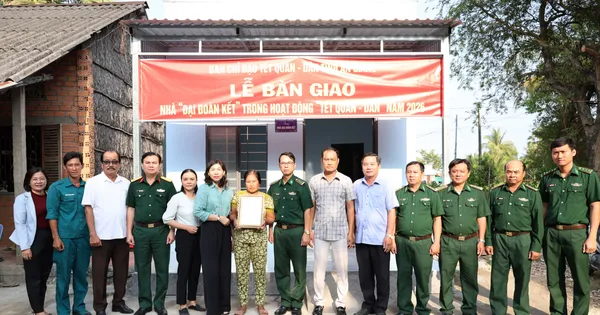 An Giang: Bàn giao 2 căn nhà Đại đoàn kết trong hoạt động “Tết Quân - Dân”