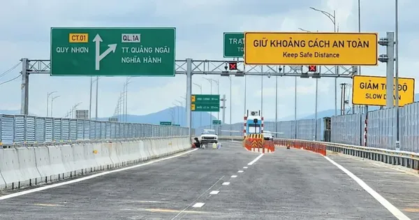 Ngày 12-2, đưa vào vận hành đường cao tốc Quảng Ngãi - Hoài Nhơn 