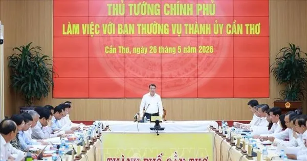 Thủ tướng Lê Minh Hưng: Cần Thơ cần chú trọng nghiên cứu các cơ chế đặc thù để thúc đẩy phát triển toàn diện