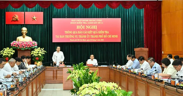 Chủ tịch Quốc hội Trần Thanh Mẫn làm việc với Ban Thường vụ Thành ủy TPHCM