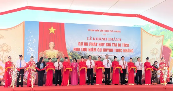 Khánh thành dự án Phát huy giá trị di tích Nhà lưu niệm cụ Huỳnh Thúc Kháng