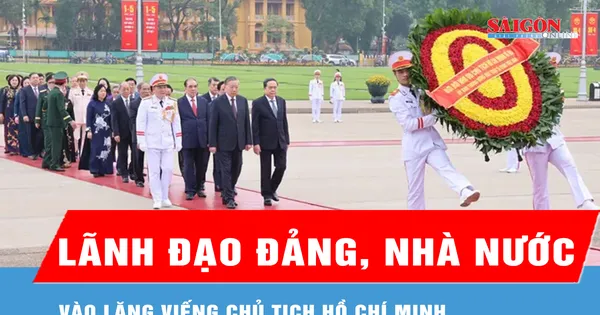 Lãnh đạo Đảng, Nhà nước vào Lăng viếng Chủ tịch Hồ Chí Minh