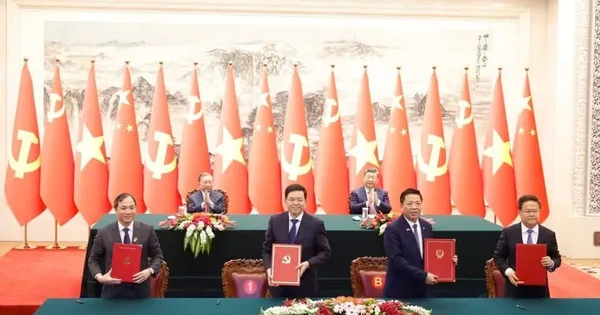 Lễ ký kết một số văn kiện hợp tác tiêu biểu giữa Việt Nam - Trung Quốc