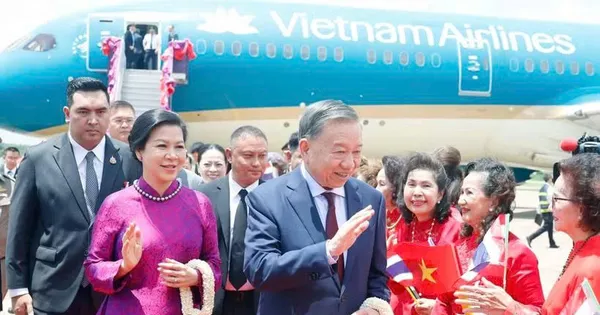 Tổng Bí thư, Chủ tịch nước Tô Lâm và Phu nhân bắt đầu thăm chính thức Thái Lan