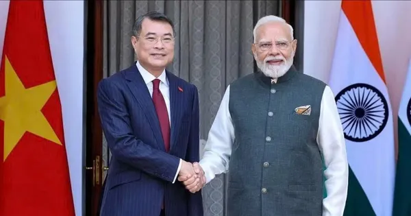Thủ tướng Lê Minh Hưng hội đàm với Thủ tướng Ấn Độ Narendra Modi