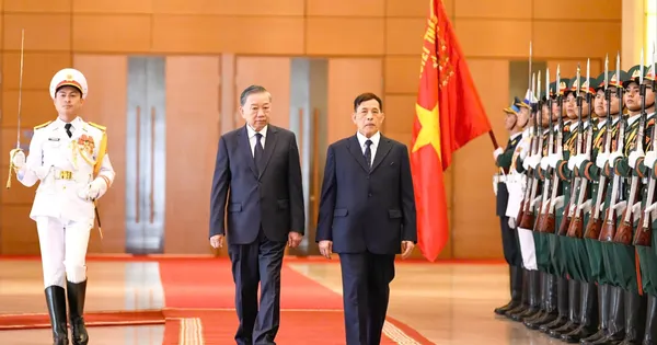 Tổng Bí thư, Chủ tịch nước Tô Lâm cùng Phu nhân chủ trì lễ đón Nhà vua Thái Lan và Hoàng hậu