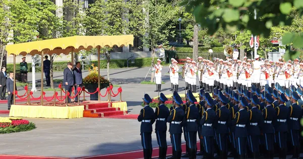Lễ đón trọng thể Tổng thống Panama José Raúl Mulino và Phu nhân