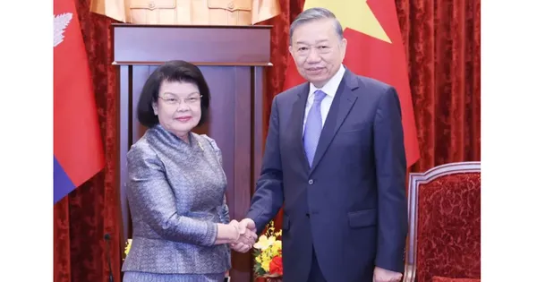 Tổng Bí thư, Chủ tịch nước Tô Lâm tiếp Chủ tịch Quốc hội Campuchia Samdech Khuon Sudary