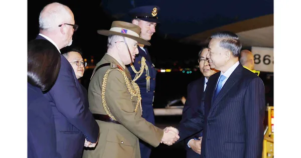 Tổng Bí thư, Chủ tịch nước Tô Lâm bắt đầu thăm cấp Nhà nước Australia