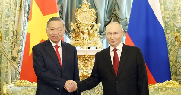 Tổng thống Liên bang Nga Vladimir Putin chủ trì Lễ đón Tổng Bí thư, Chủ tịch nước Tô Lâm
