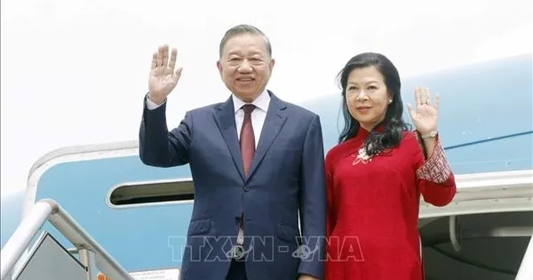 Tổng Bí thư, Chủ tịch nước Tô Lâm và Phu nhân đến thủ đô Manila thăm cấp Nhà nước Cộng hòa Philippines