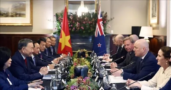Tổng Bí thư, Chủ tịch nước Tô Lâm hội đàm với Thủ tướng New Zealand Christopher Luxon