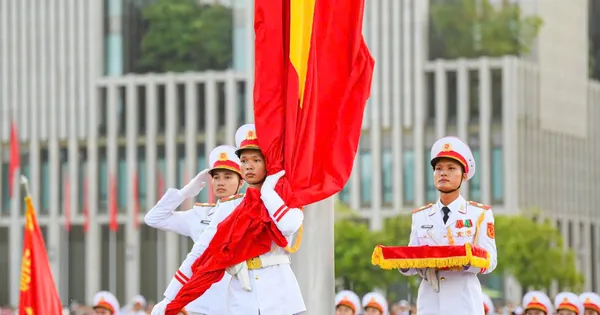 Trang nghiêm Lễ Thượng cờ tại Quảng trường Ba Đình ngày Quốc khánh 2-9