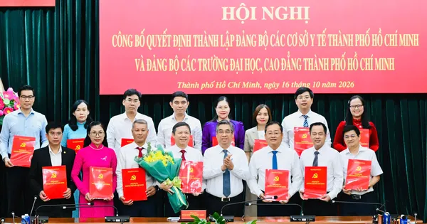 Thành lập Đảng bộ các cơ sở y tế TPHCM và Đảng bộ các trường đại học, cao đẳng TPHCM