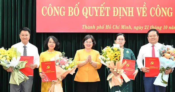 Ban Thường vụ Thành ủy TPHCM điều động nhiều cán bộ cấp thành phố đến cơ sở nhận công tác