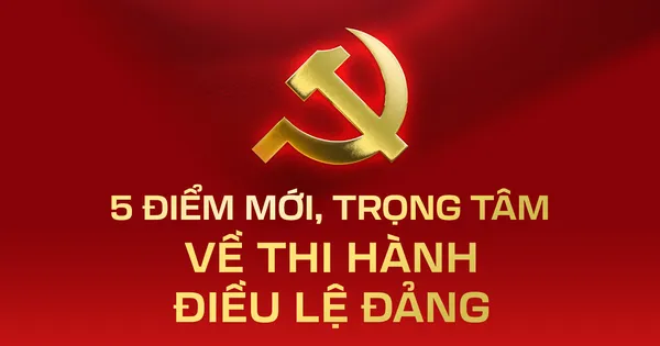 5 điểm mới, trọng tâm về thi hành Điều lệ Đảng