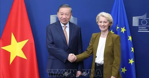Tổng Bí thư, Chủ tịch nước Tô Lâm gặp Chủ tịch Ủy ban châu Âu Ursula von der Leyen