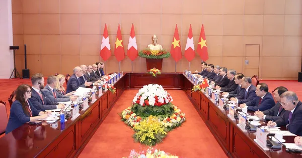 Tổng Bí thư, Chủ tịch nước Tô Lâm hội đàm với Tổng thống Thụy Sĩ Guy Parmelin
