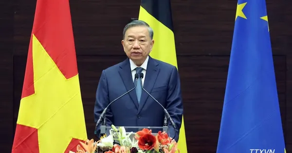 Tổng Bí thư, Chủ tịch nước Tô Lâm phát biểu chính sách tại Viện Quan hệ quốc tế Hoàng gia Egmont, Vương quốc Bỉ