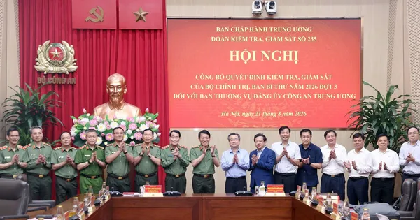 Quyết định về kiểm tra, giám sát đối với Ban Thường vụ Đảng ủy Công an Trung ương năm 2026