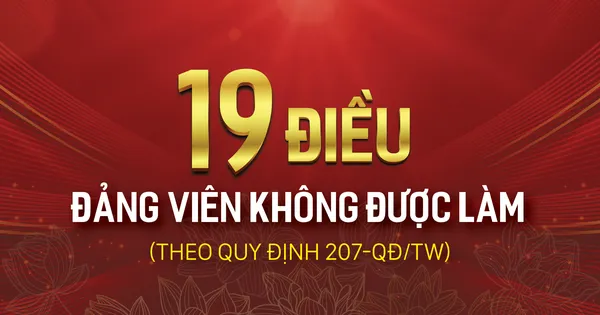 19 điều Đảng viên không được làm